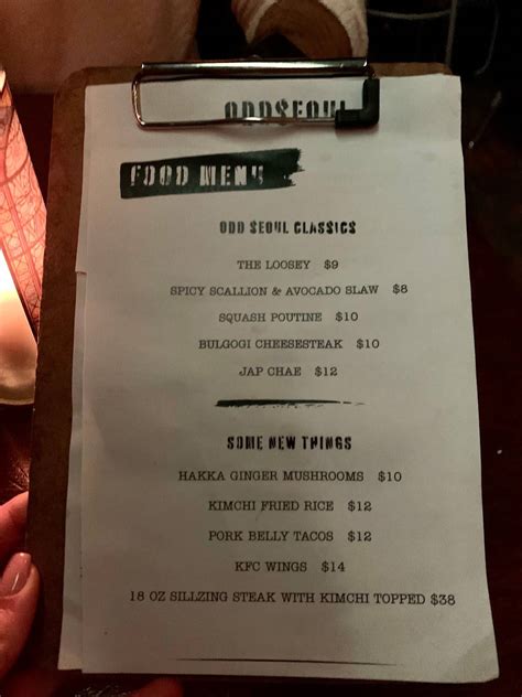 oddseoul|oddseoul toronto menu.